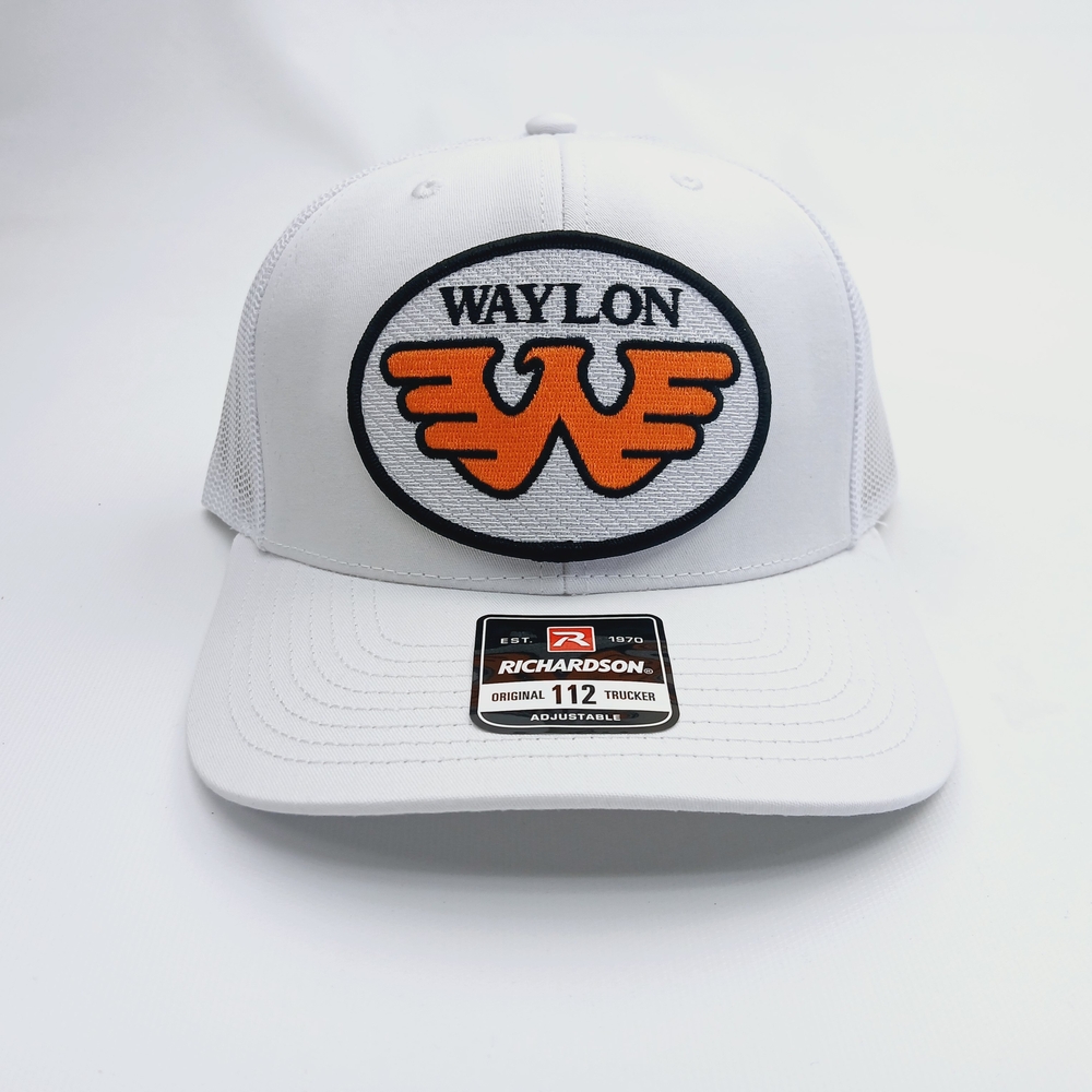 Waylon White and Orange Richardson 112 Hat